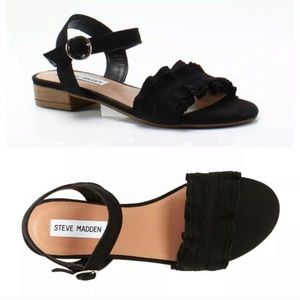 Black Steve Madden Brett Sandals